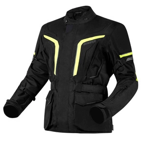 Kurtka tekstylna OZONE SAHARA BLACK/FLUO YELLOW czarny żółty fluo
