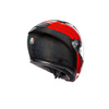 Kask szczękowy AGV SPORTMODULAR STRIPES CARBON/RED czarny czerwony