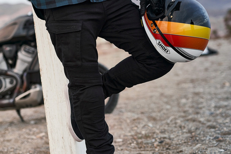 Jeansy motocyklowe SHIMA GIRO 2.0 MEN BLACK czarny