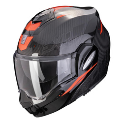 Kask szczękowy SCORPION EXO-TECH EVO CARBON ROVER BLACK/RED czarny czerwony