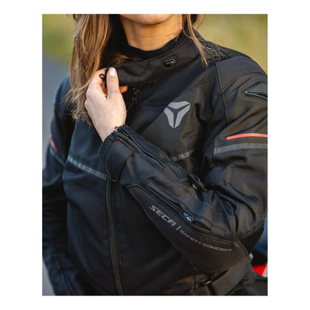 Kurtka tekstylna damska SECA STREAM EVO LADY BLACK czarny