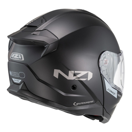 Kask szczękowy NZI COMBI 3 DUO MATT BLACK czarny mat