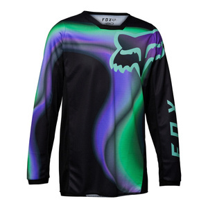 Bluza cross dziecięca FOX JUNIOR KIDS 180 TOXSYK BLACK czarny zielony niebieski