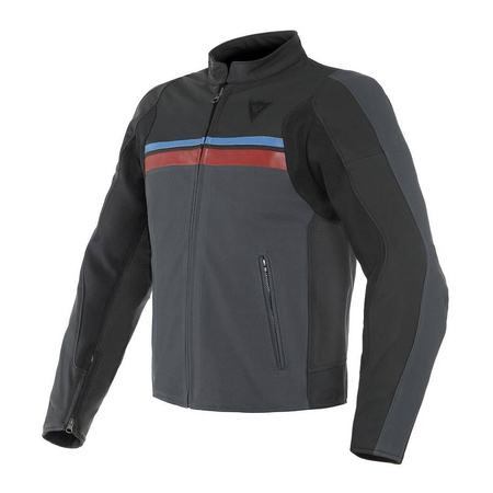 Kurtka skórzana DAINESE HF 3 PERFORATED BLACK/BLUE/RED czarny niebieski czerwony