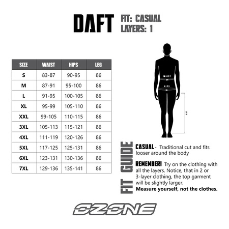 Spodnie skórzane OZONE DAFT BLACK czarny