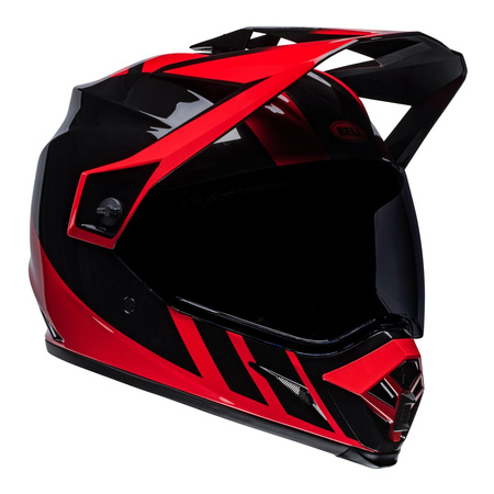 Kask integralny BELL MX-9 ADVENTURE MIPS DASH BLACK/RED czarny czerwony