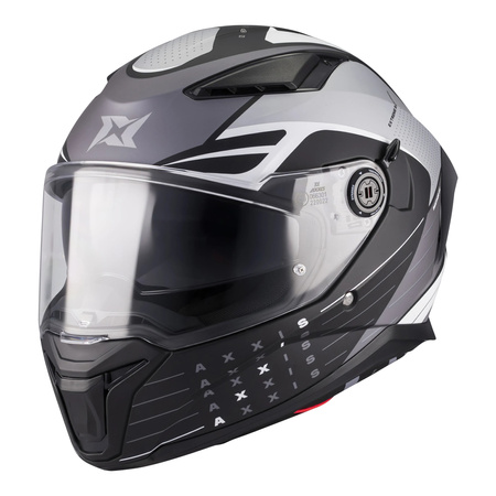 Kask integralny AXXIS PANTHER SV DIMENSION B0 MATT szary czarny biały