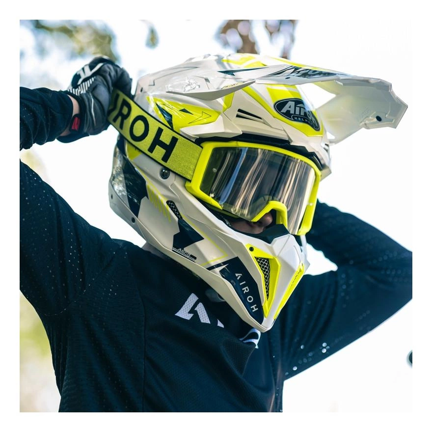 Masque De Protection Airoh Blast XR1 – Anti-buée, Lente Cylindrique – Pour Moto, Quad, Sports Motorisés