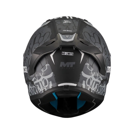 Kask integralny MT STINGER 2 TAGGER BLACK/GREY MATT czarny szary