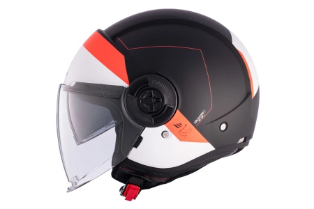 Kask otwarty MT VIALE SV S 68 UNIT MATT RED czarny biały czerwony