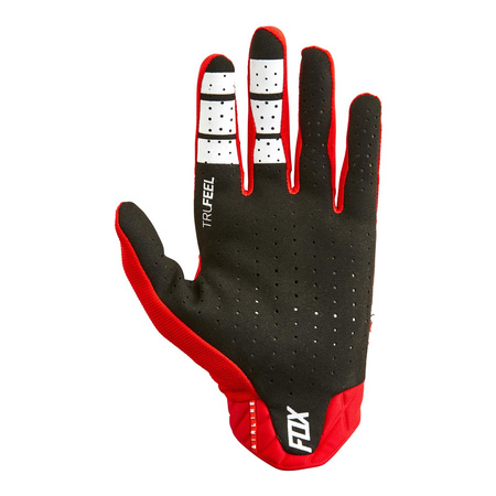 Rękawice cross FOX AIRLINE FLUORESCENT RED czerwony fluo biały