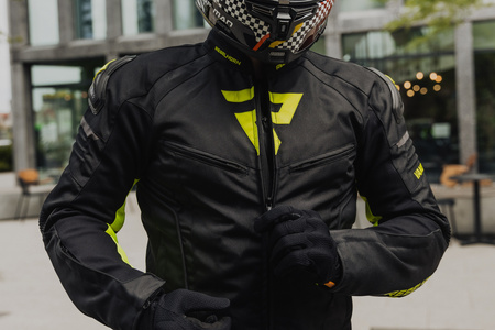 Kurtka tekstylna REBELHORN VANDAL BLACK/FLUO YELLOW czarny żółty fluo