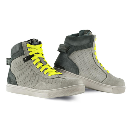 Trampki motocyklowe damskie SHIMA SX-2 EVO LADY GREY szary biały