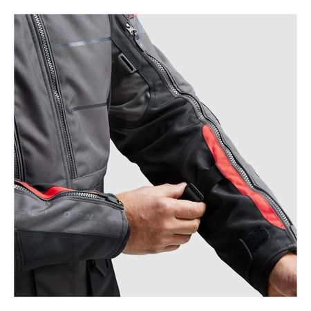 Kurtka tekstylna REBELHORN CUBBY V BLACK/ANTHRACITE/RED czarny grafitowy czerwony