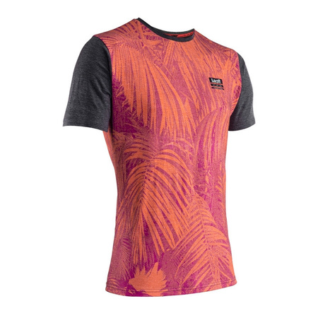 Koszulka T-shirt LEATT PREMIUM JUNGLE bordowy pomarańczowy
