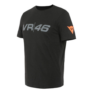 Koszulka T-shirt DAINESE VR46 PIT LANE BLACK/YELLOW FLUO czarny żółty fluo