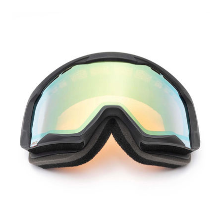 Gogle motocyklowe IMX SNOW BLACK MATT/BLACK SZYBA PODWÓJNA GOLD IRRIDIUM + BROWN czarny