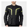 Kurtka tekstylna OZONE SAHARA BLACK/FLUO YELLOW czarny żółty fluo