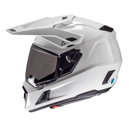 Kask cross z goglami LEATT KIT ADV 8.5 V25 WHITE biały