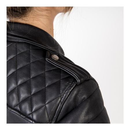 Kurtka skórzana damska OZONE RAMONES MODERN LADY MATT BLACK czarny