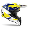 Kask cross AIROH WRAAAP FEEL YELLOW/BLUE GLOSS żółty niebieski biały