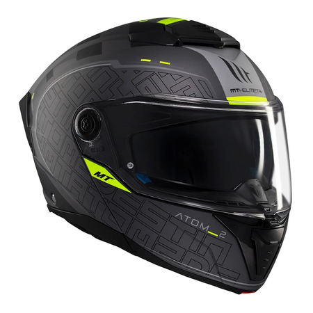 Kask szczękowy MT ATOM 2 SV DESTINY MATT BLACK/GREY