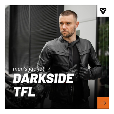 Kurtka skórzana SECA DARKSIDE TFL BLACK czarny