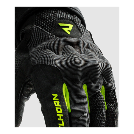 Rękawice miejskie damskie REBELHORN CORE LADY BLACK/GREY/FLUO YELLOW czarny szary żółty fluo