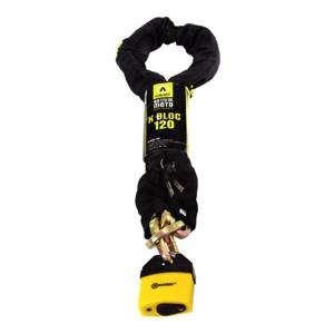 Zestaw łańcuch z kłódką AUVRAY K-BLOC 120cm czarny żółty