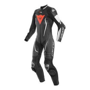 Kombinezon jednoczęściowy damski DAINESE MISANO 2 D-AIR LADY z poduszką powietrzną BLACK/RED czarny czerwony fluo