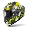 Kask integralny AIROH VALOR ARMY MATT biały żółty fluo szary zielony czarny