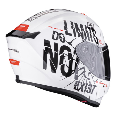 Kask integralny SCORPION EXO-JNR BOUM WHITE/BLACK biały czarny