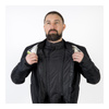 Kurtka tekstylna OZONE FLOW BLACK/GREY/FLUO YELLOW czarny szary żółty fluo