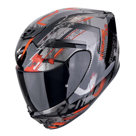 Kask integralny SCORPION EXO-391 CLUTTER BLACK/RED czarny czerwony