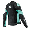 Kurtka skórzana damska DAINESE RACING 4 LADY AQUA czarny zielony