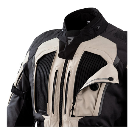 Kurtka tekstylna REBELHORN PATROL BLACK/SAND/GREY czarny beżowy