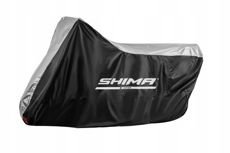 Pokrowiec na motocykl SHIMA X-COVER SOLO BLACK czarny srebrny