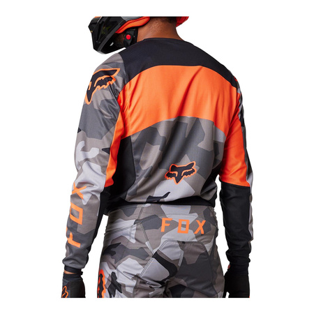 Bluza cross FOX 180 BNKR GREY CAMO szary pomarańczowy fluo