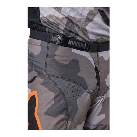 Spodnie cross FOX 180 BNKR GREY CAMO szary czarny pomarańczowy