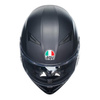 Kask integralny AGV K3 BLACK MATT czarny mat