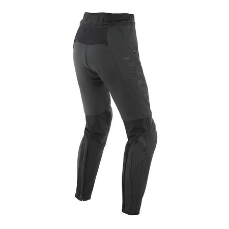 Spodnie skórzane damskie DAINESE PONY 3 LADY BLACK czarny
