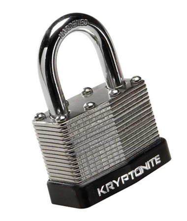 Kłódka KRYPTONITE LAMINATED STEEL NA SZYFR 44MM srebrny czarny