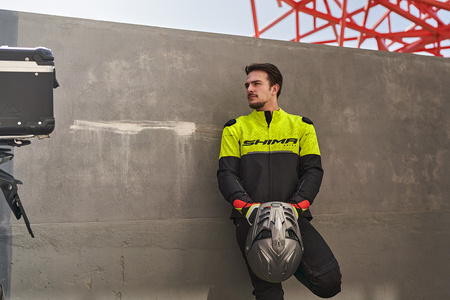 Kurtka tekstylna SHIMA DRIFT MEN FLUO żółty fluo czarny