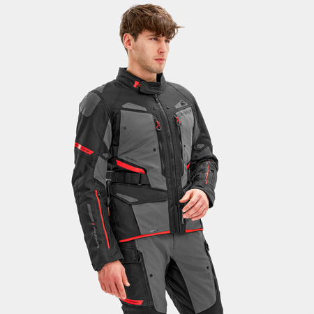 Kurtka tekstylna SHIMA DUNE RED czarny szary czerwony