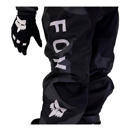 Spodnie cross dziecięce FOX JUNIOR 180 BNKR BLACK CAMO czarny szary