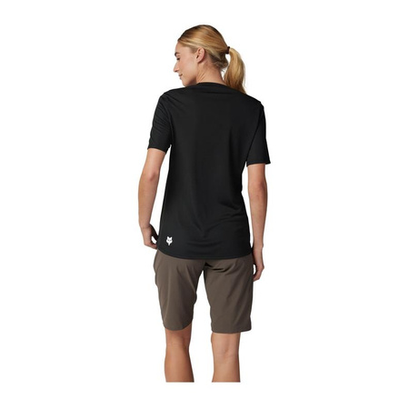 Koszulka rowerowa damska FOX LADY RANGER WORDMARK BLACK czarny