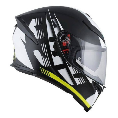 Kask integralny AGV K5 S DARKSTORM YELLOW czarny biały żółty