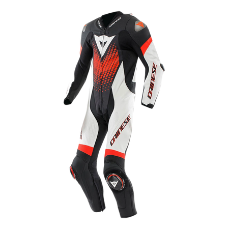 Kombinezon jednoczęściowy DAINESE LAGUNA SECA 6 FLUO RED czarny czerwony fluo biały