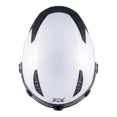 Kask szczękowy AXXIS GHOSTFIGHTER SV SOLID A0 PEARL WHITE GLOSS biały mat
