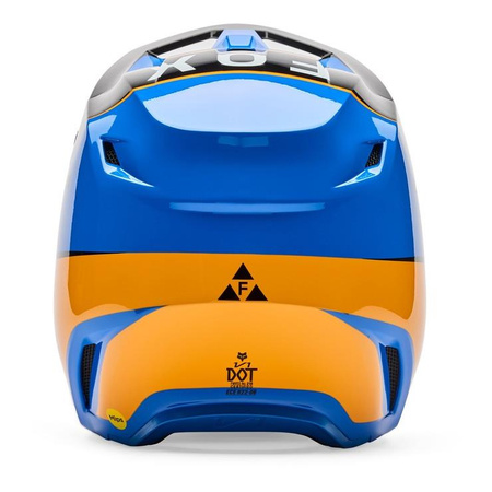 Kask cross FOX V1 COLLECT BLUE niebieski pomarańczowy